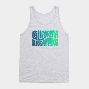 California Dreaming Ombre Word Art Tank Top